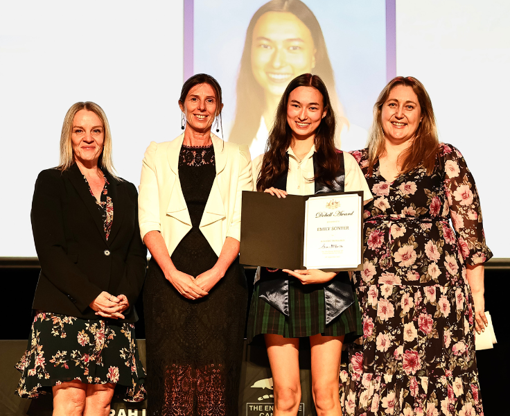 Graduation Emily top student